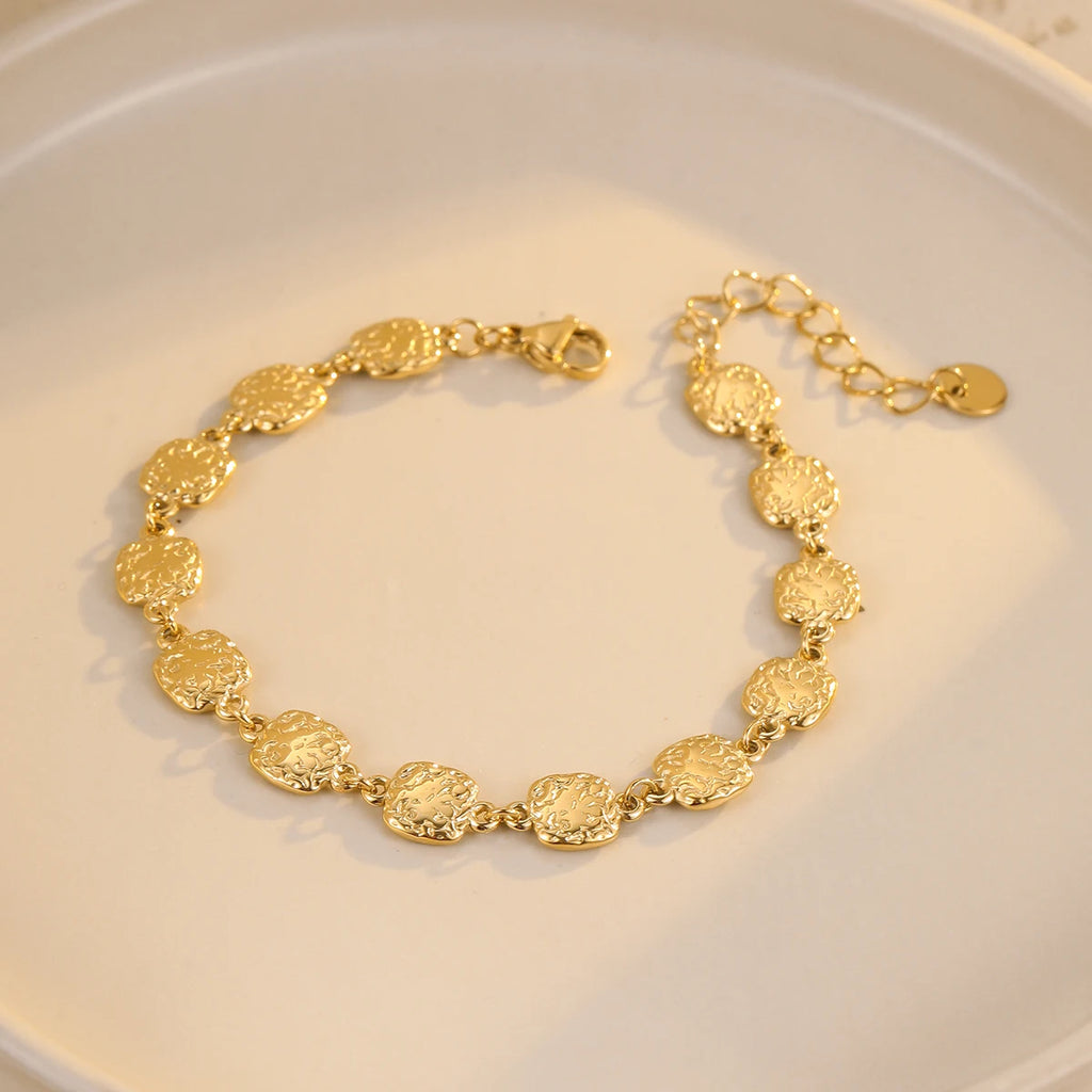 Winter Simple Geometric Texture Stainless Steel Bracelet Retro Fashion Hand Jewelry Factory Wholesale