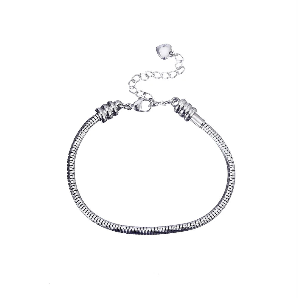 Metal Stainless Steel Waterproof Non-fading Bracelet Men's and Women's Snake Bone Chain Adjustable Bracelet Fashion Jewelry